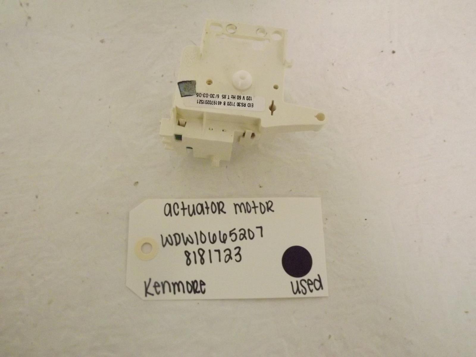 Kenmore Washer WPW10665207 8181723 Actuator Motor Used Kenmore Washer WPW10665207 8181723 Actuator Motor Used